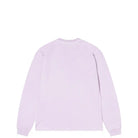 Stussy Lazy Long Sleeved Tee, lilac — available at Norwood