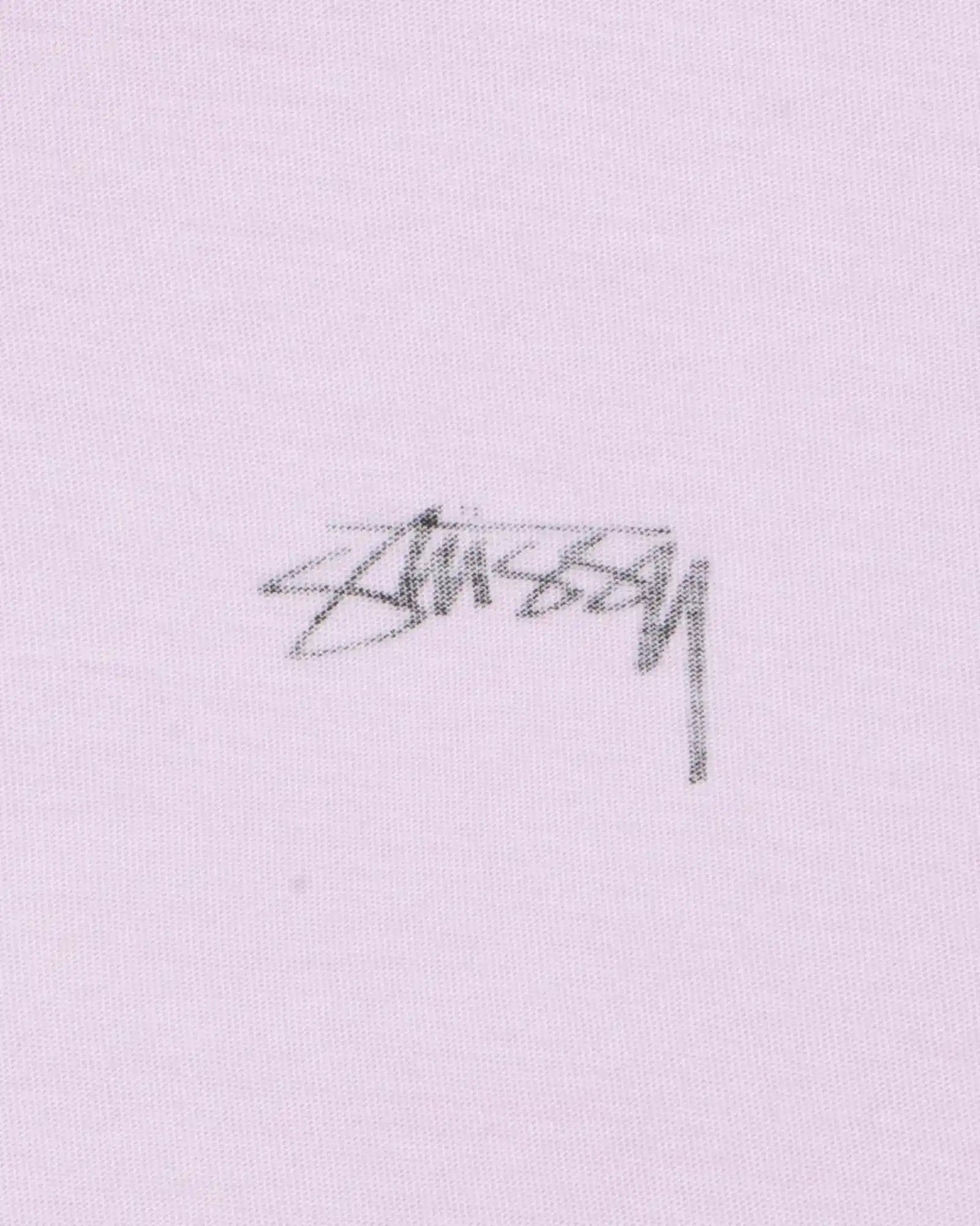 Stussy Lazy Long Sleeved Tee, lilac — available at Norwood