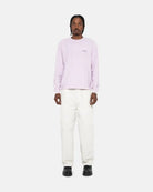 Stussy Lazy Long Sleeved Tee, lilac — available at Norwood