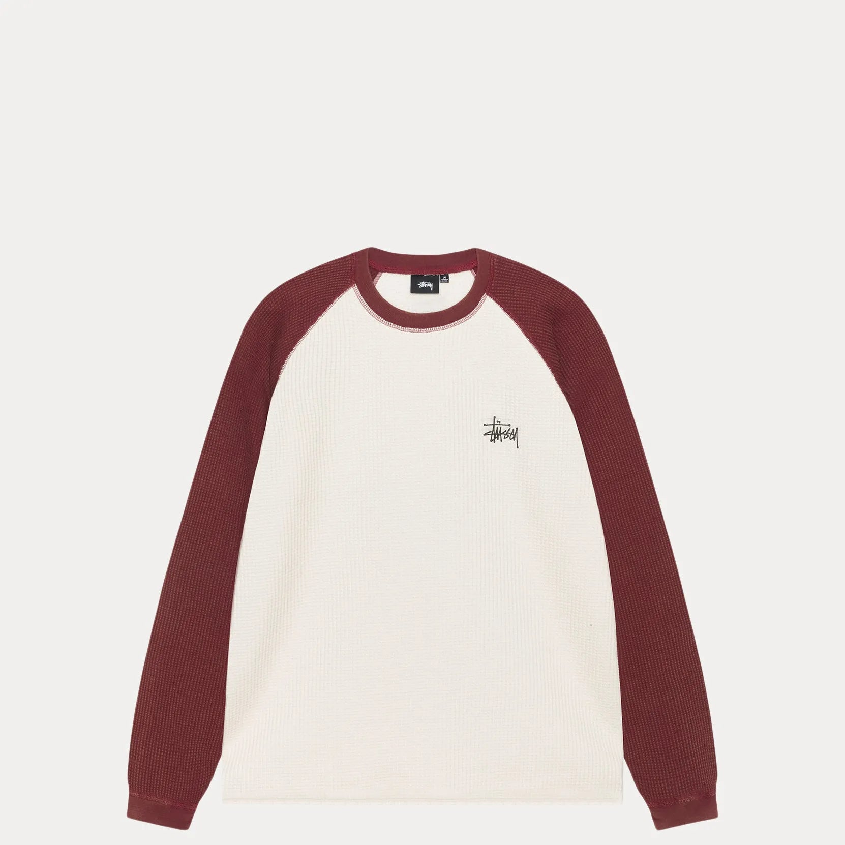 Stussy Raglan Thermal 2 Tone, off white, 1140362-offw – Norwood Stussy Raglan Thermal 2 Tone, off white, 1140362-offw – Norwood