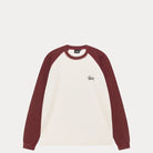 Stussy Raglan Thermal 2 Tone, off white — available at Norwood
