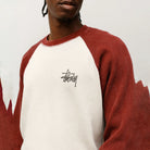Stussy Raglan Thermal 2 Tone, off white — available at Norwood