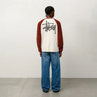 Stussy Raglan Thermal 2 Tone, off white — available at Norwood