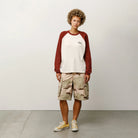 Stussy Raglan Thermal 2 Tone, off white — available at Norwood
