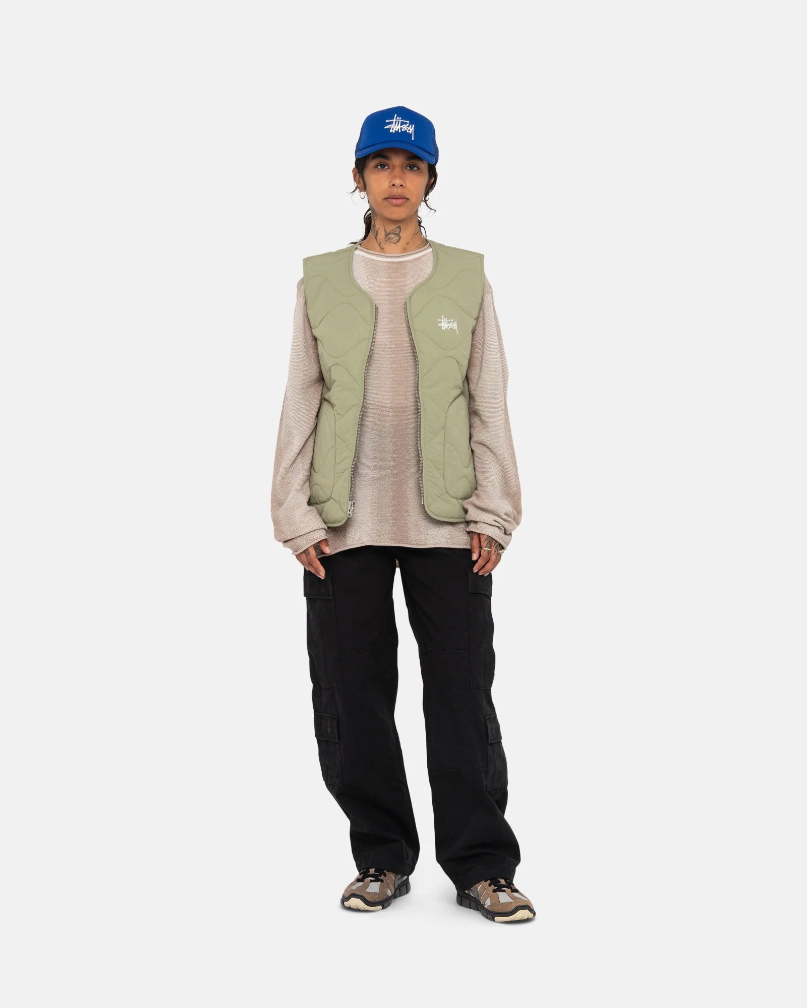Stussy Recycled Nylon Liner Vest, coyote – Norwood Stussy Recycled Nylon Liner Vest, coyote – Norwood