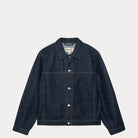 Stussy Trucker Denim, rinsed indigo — available at Norwood