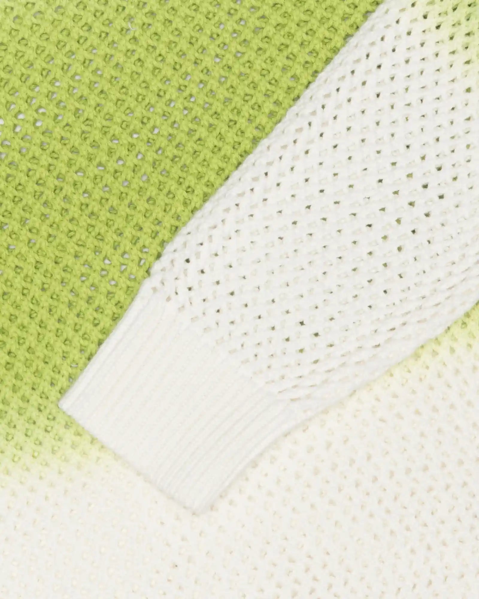 Stussy Pigment Dyed Loose Gauge Sweater, bright green — available at Norwood