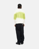 Stussy Pigment Dyed Loose Gauge Sweater, bright green — available at Norwood