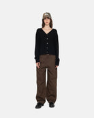 Stussy Brushed Cardigan, black — available at Norwood