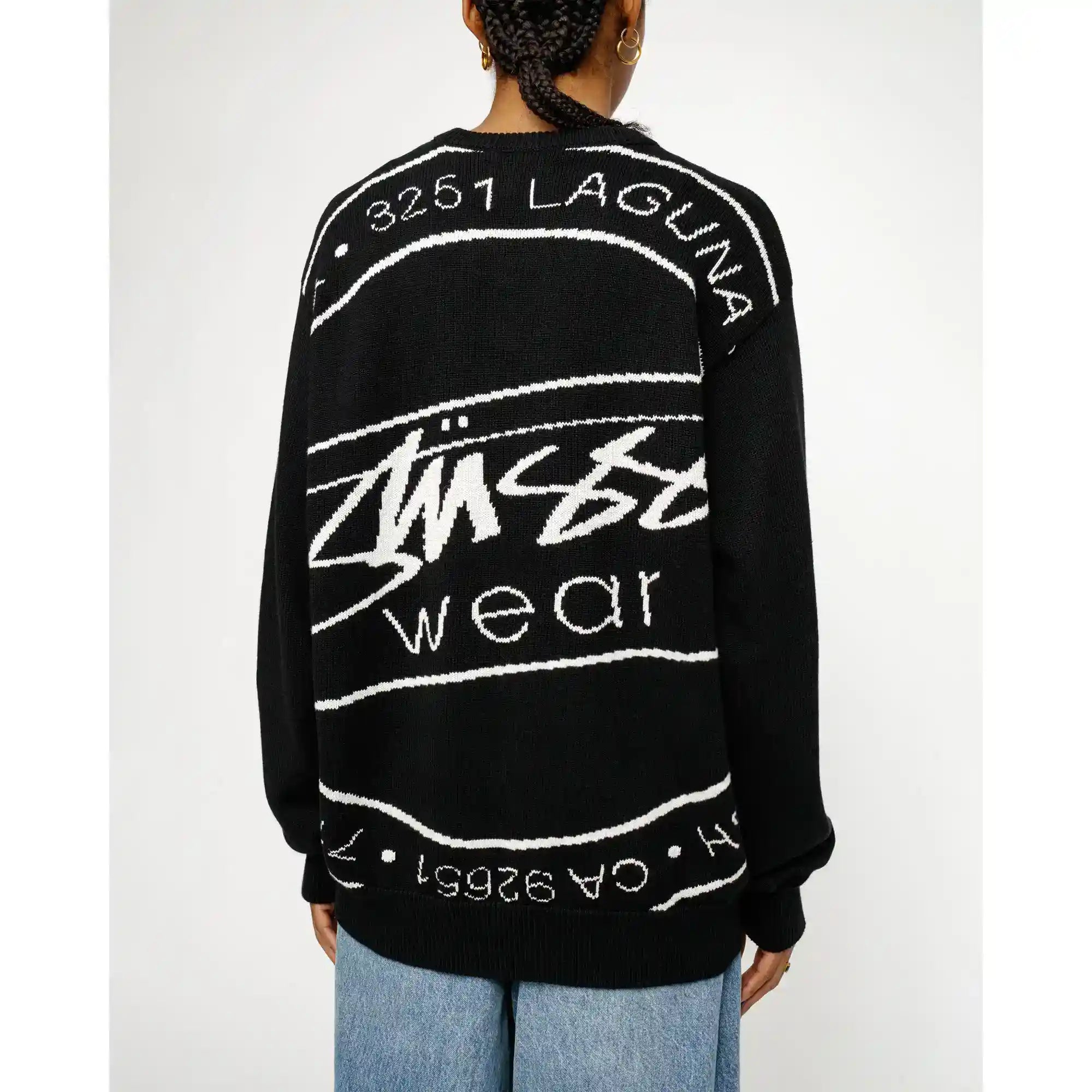 Stussy Laguna Icon Sweater, black – Norwood Stussy Laguna Icon Sweater, black – Norwood