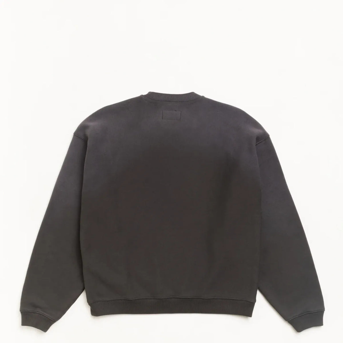 Stussy Sun Faded Oversized Crew, black — available at Norwood