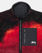 Stussy Sherpa Reversible Jacket, lava — available at Norwood