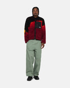 Stussy Sherpa Reversible Jacket, lava — available at Norwood