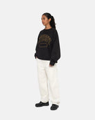 Stussy Varsity Oversized Crew, black — available at Norwood
