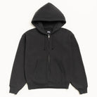 Stussy Basic Diamond Zip Hood, black — available at Norwood