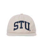 Stussy Stu Arch Strapback Cap, khaki — available at Norwood