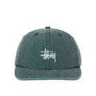 Stussy Washed Basic Low Pro Cap, pine — available at Norwood