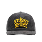 Stussy Sport Arch Cord Strapback Cap, charcoal — available at Norwood