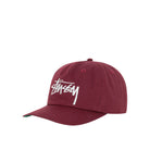 Stussy Big Stock Mid Depth Cap, plum — available at Norwood