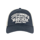 Stussy Low Profile Workgear Strapback Cap, navy — available at Norwood