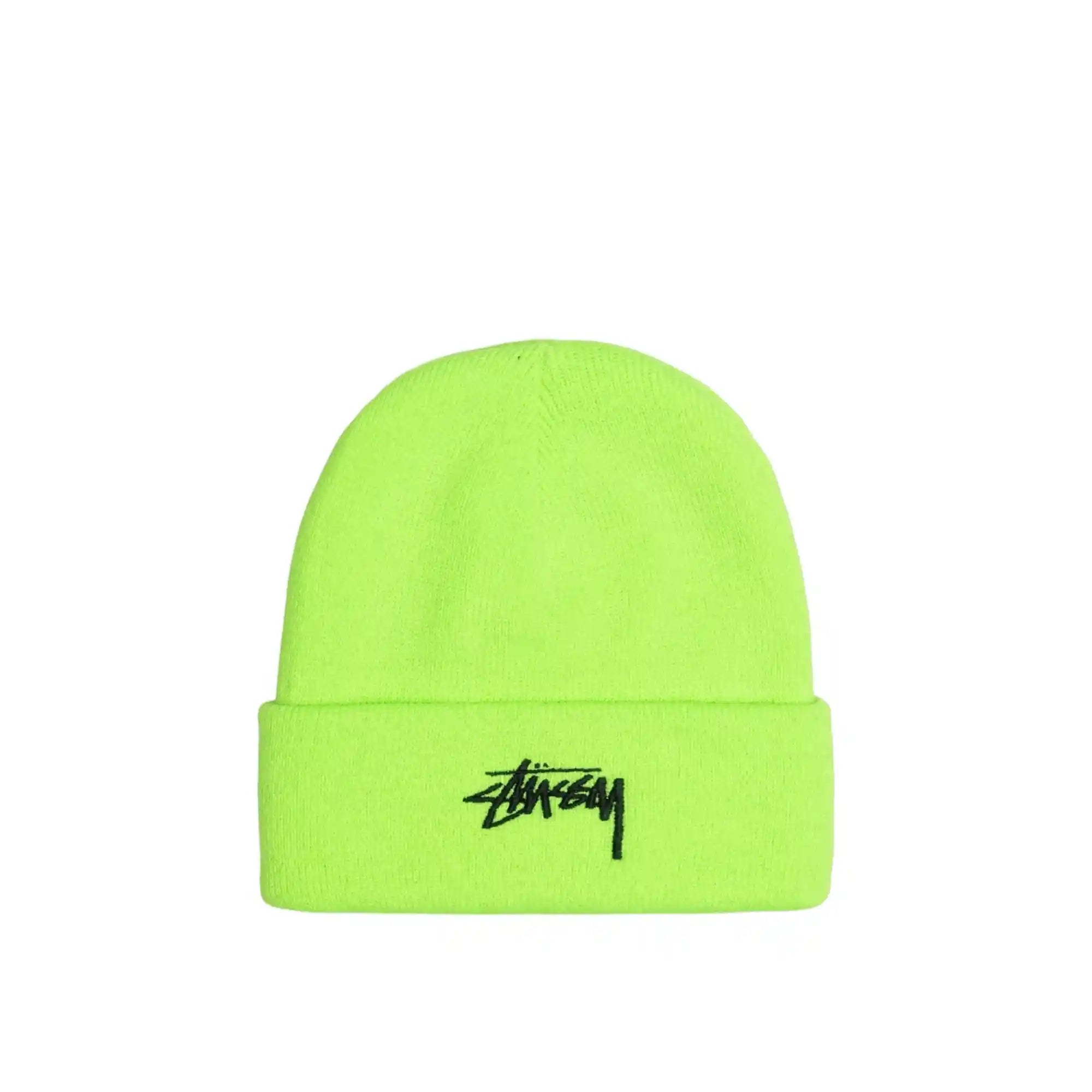 Stussy Stock Cuff Beanie flo green