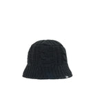 Stussy Cable Knit Bucket Hat, black