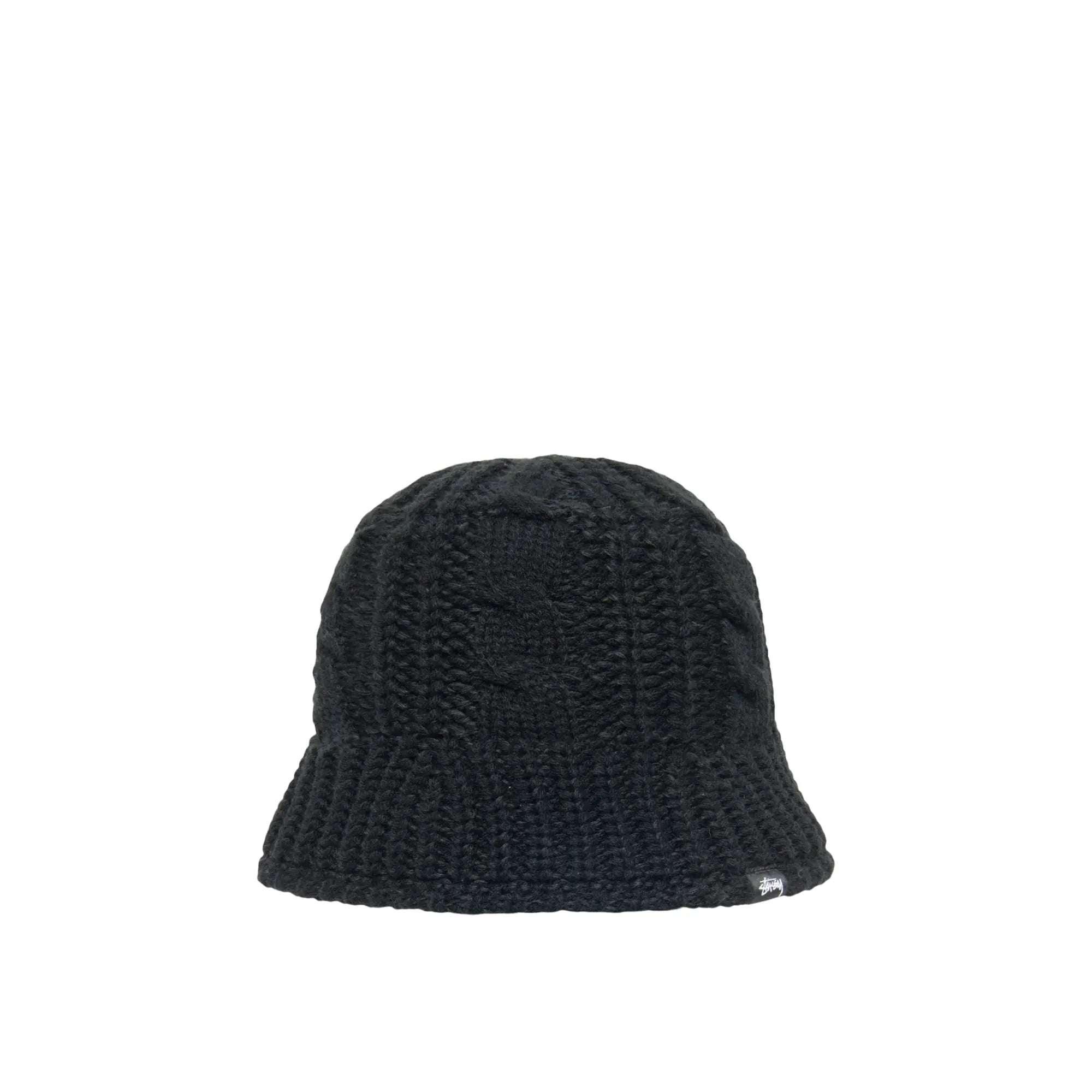 STUSSY KNIT BUCKET HAT L/XL 黒 バケットハット 新品 Stussy Cable Knit Bucket Hat, black, 1321193-blac – Norwood