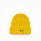 Stussy Basic Cuff Beanie, hornet yellow — available at Norwood
