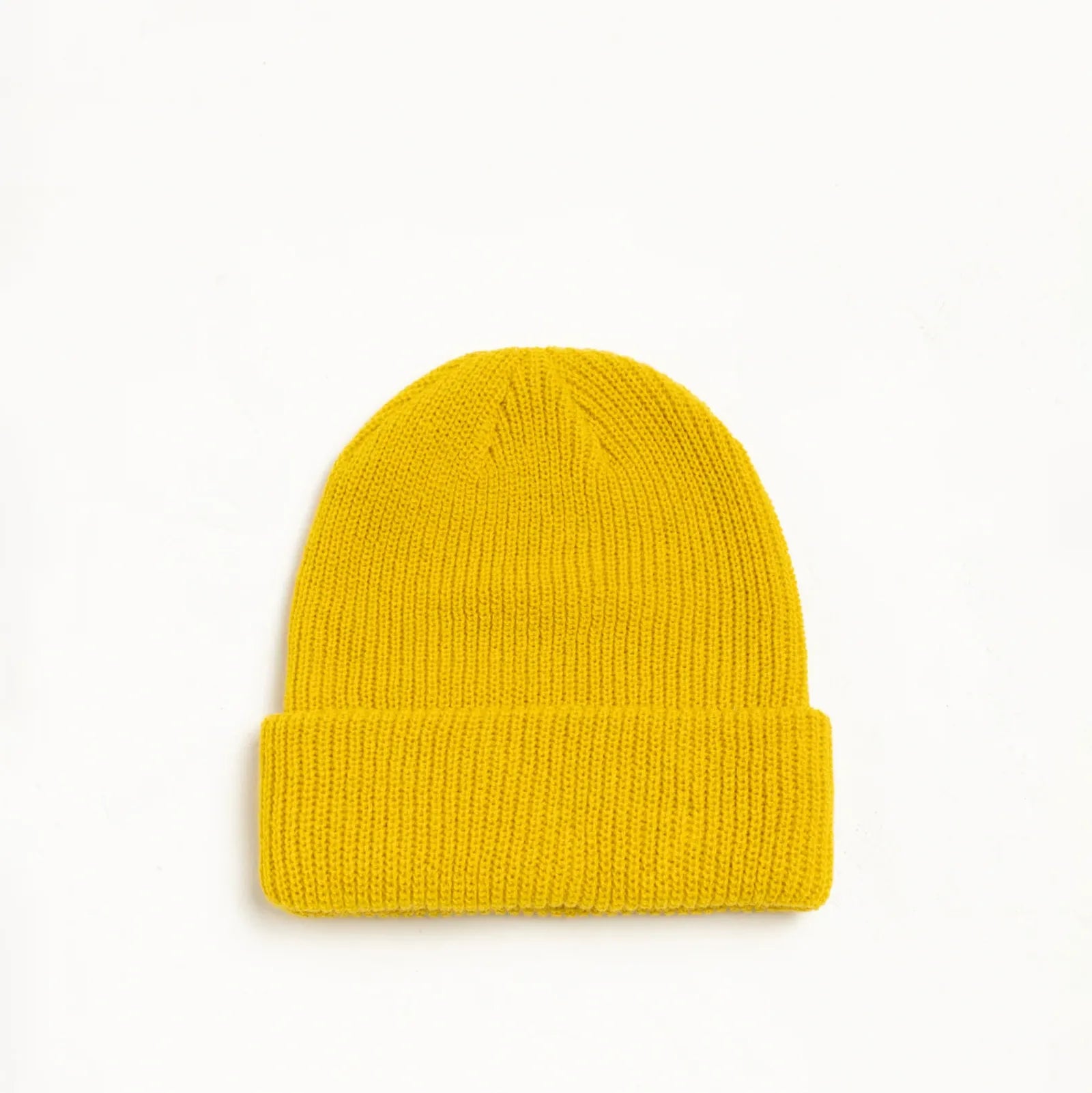 Stussy Basic Cuff Beanie, hornet yellow — available at Norwood