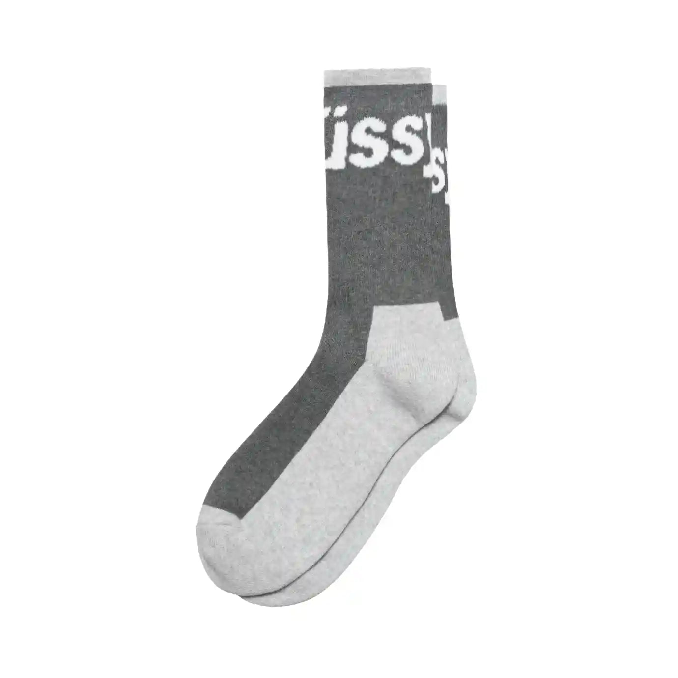 Stussy Logo Jacquard Trail Socks, charcoal