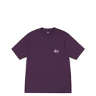 Stussy Basic Stussy Pigment Dyed Tee, purple — available at Norwood