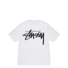 Stussy Dizzy Stock Tee, white — available at Norwood