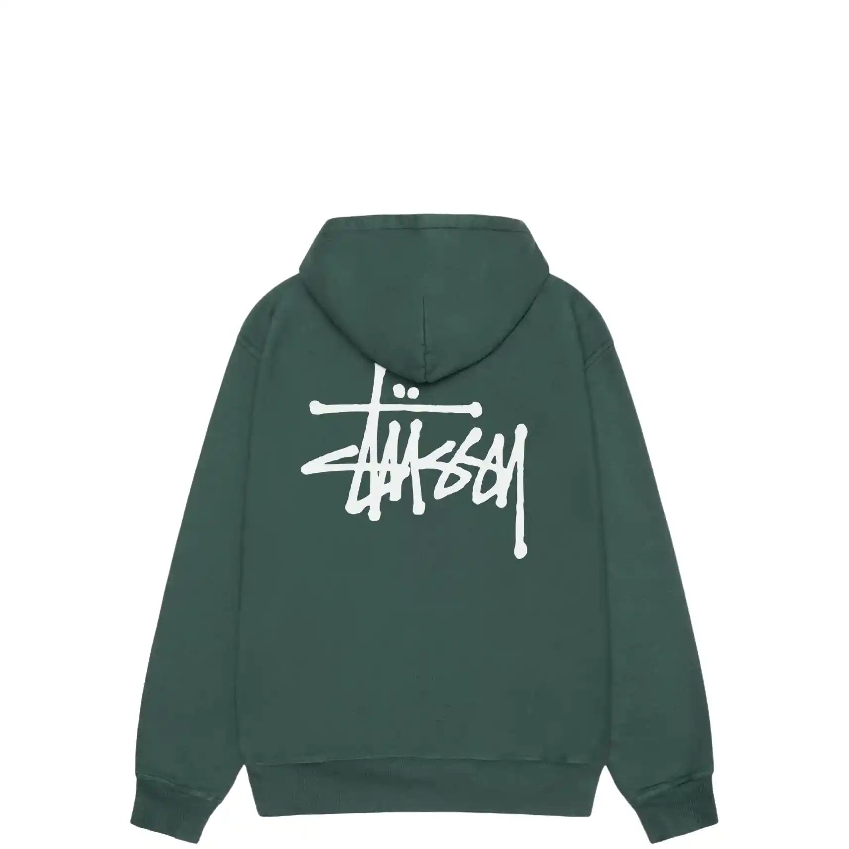 Stussy Basic Stussy Pigment Dyed Hood forest