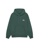 Stussy Basic Stussy Pigment Dyed Hood, forest — available at Norwood