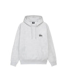 Stussy Basic Stussy Hood, ash — available at Norwood