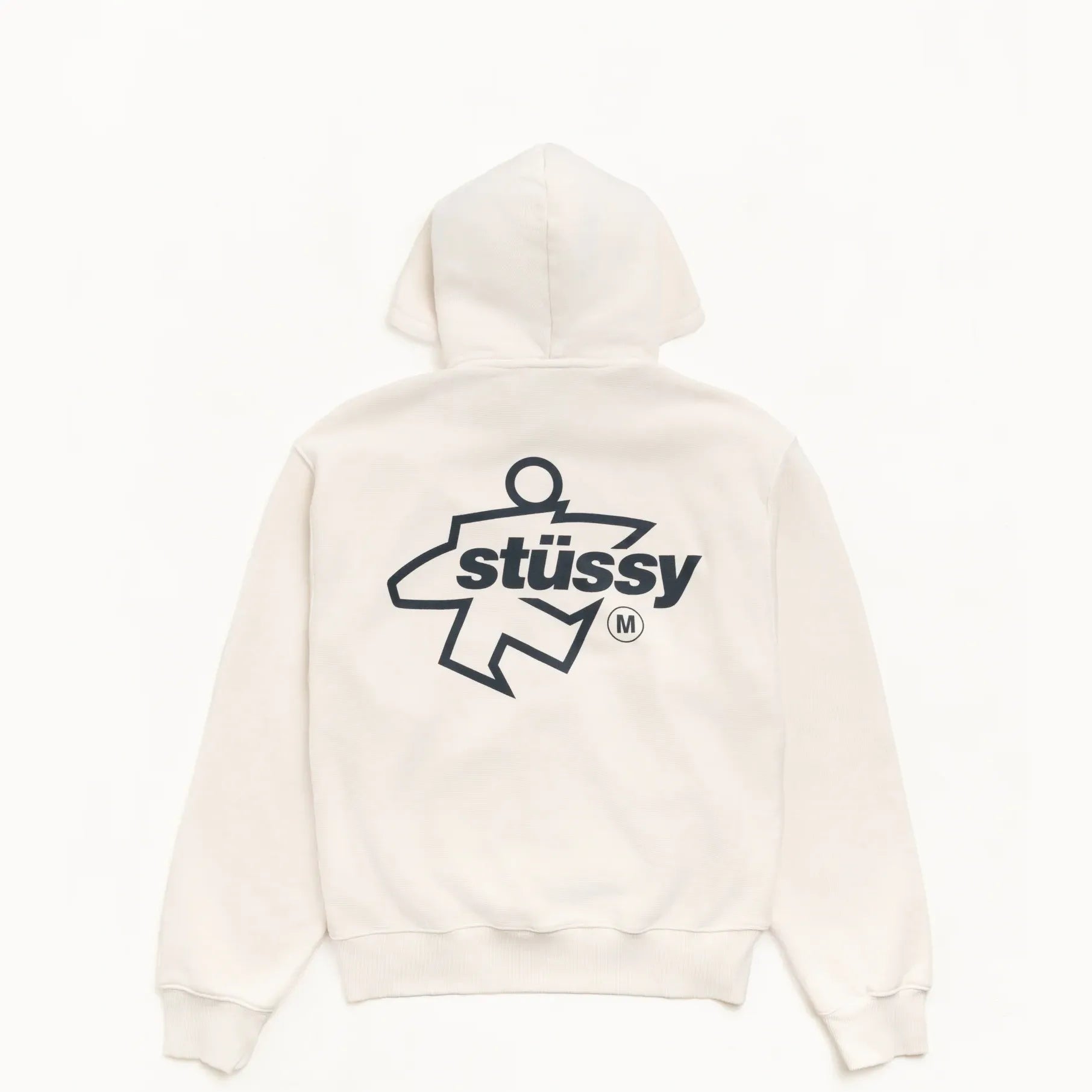 Stussy Surf Size Garment Dyed Zip Hood, bone — available at Norwood