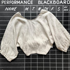 CUB Wrap Top, ecru linen