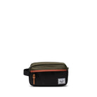 Herschel Chapter Small Travel Kit, black/ivy green/chutney