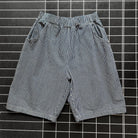 CUB Alia Shorts, blue & white stripe (long)