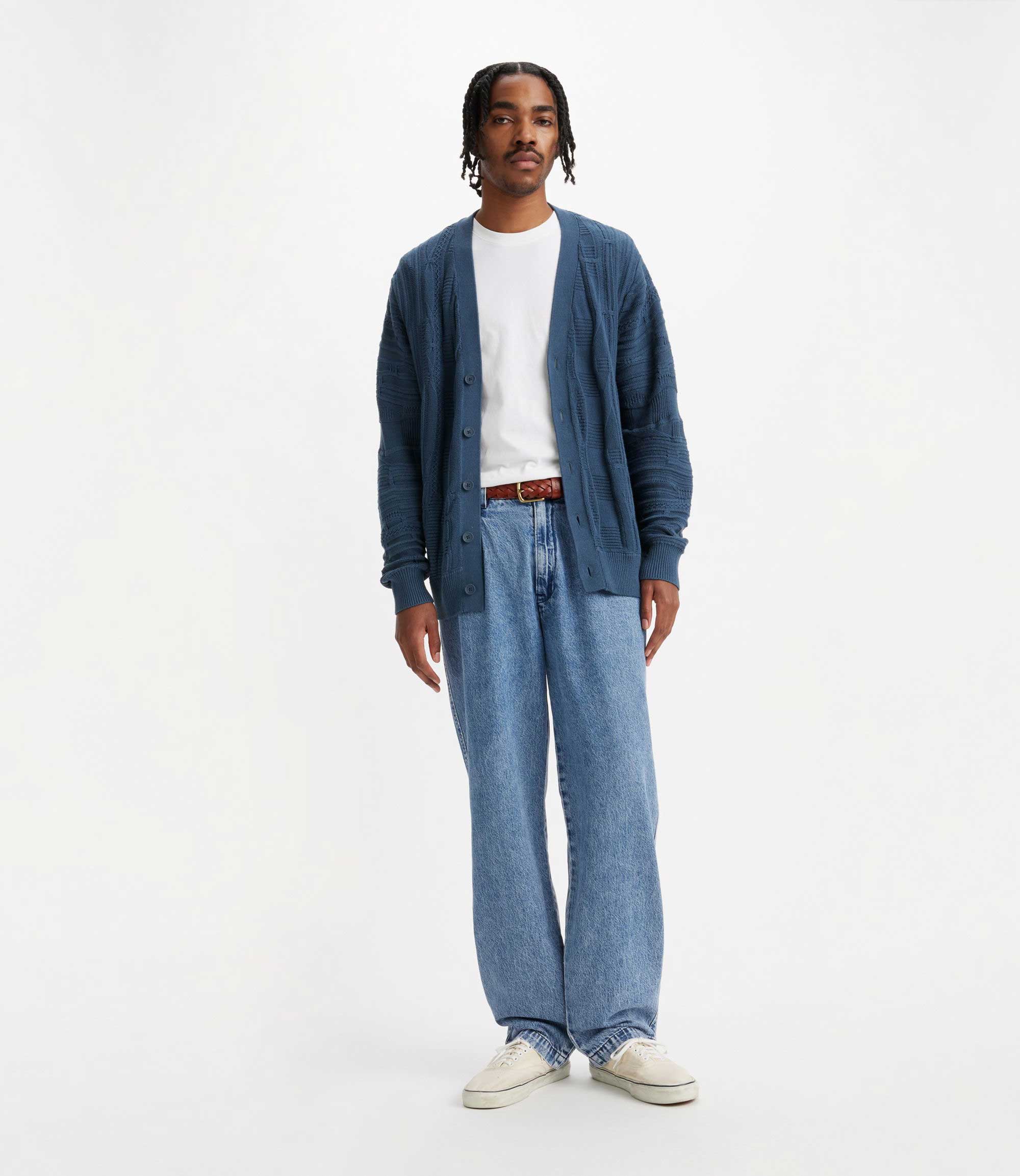 Levi's XX Chino Loose Straight Pleated, quarter past mid wash blue