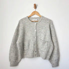 Le Bon Shoppe Womens Amélie Alpaca Cardigan, light grey