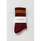 Le Bon Shoppe Boyfriend Socks, cardinal — available at Norwood