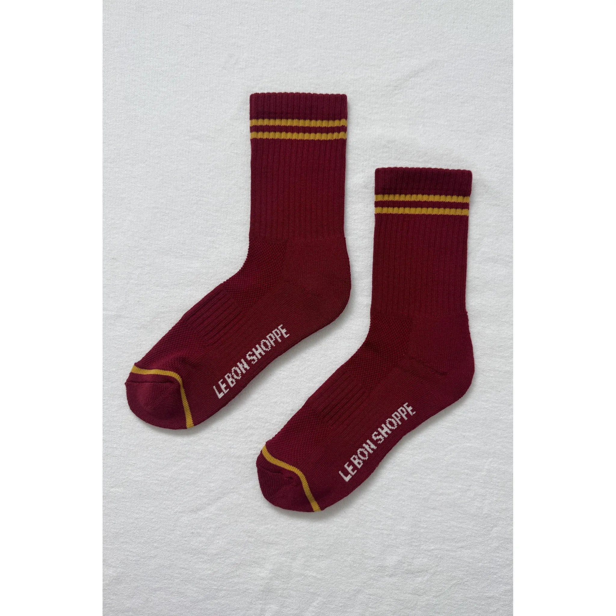 Le Bon Shoppe Boyfriend Socks, cardinal — available at Norwood