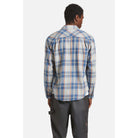 Brixton Vintage Wash Flannel, blue/soft blue/orange — available at Norwood
