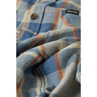 Brixton Vintage Wash Flannel, blue/soft blue/orange — available at Norwood