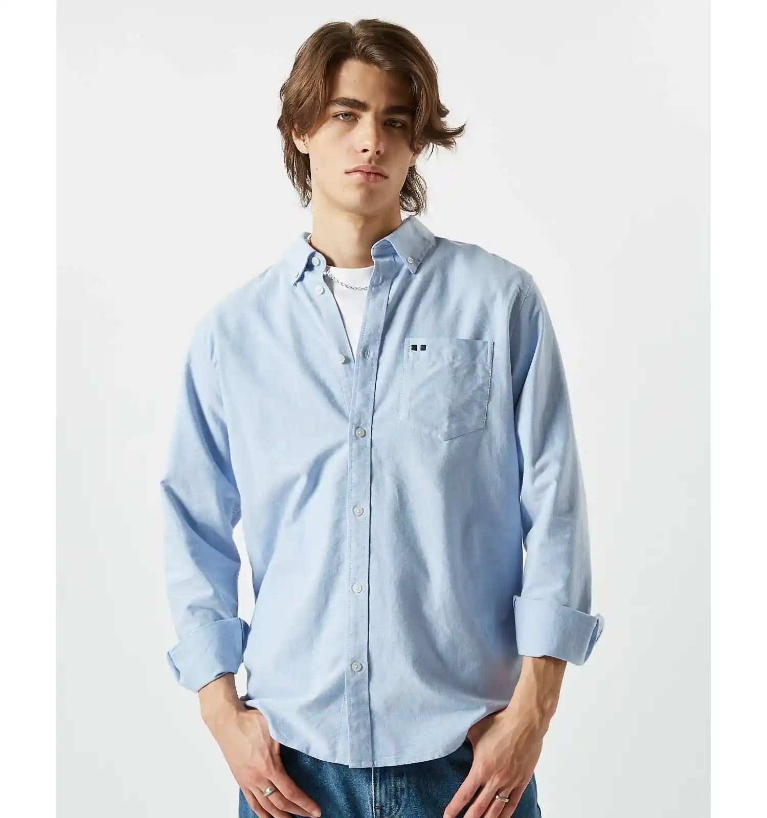 Minimum Charming 2.0 Long Sleeved Shirt, light blue — available at Norwood