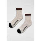 Le Bon Shoppe Womens Color Block Girlfriend Socks, black coffee — available at Norwood