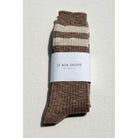 Le Bon Shoppe Cottage Varsity Socks, flax varsity — available at Norwood