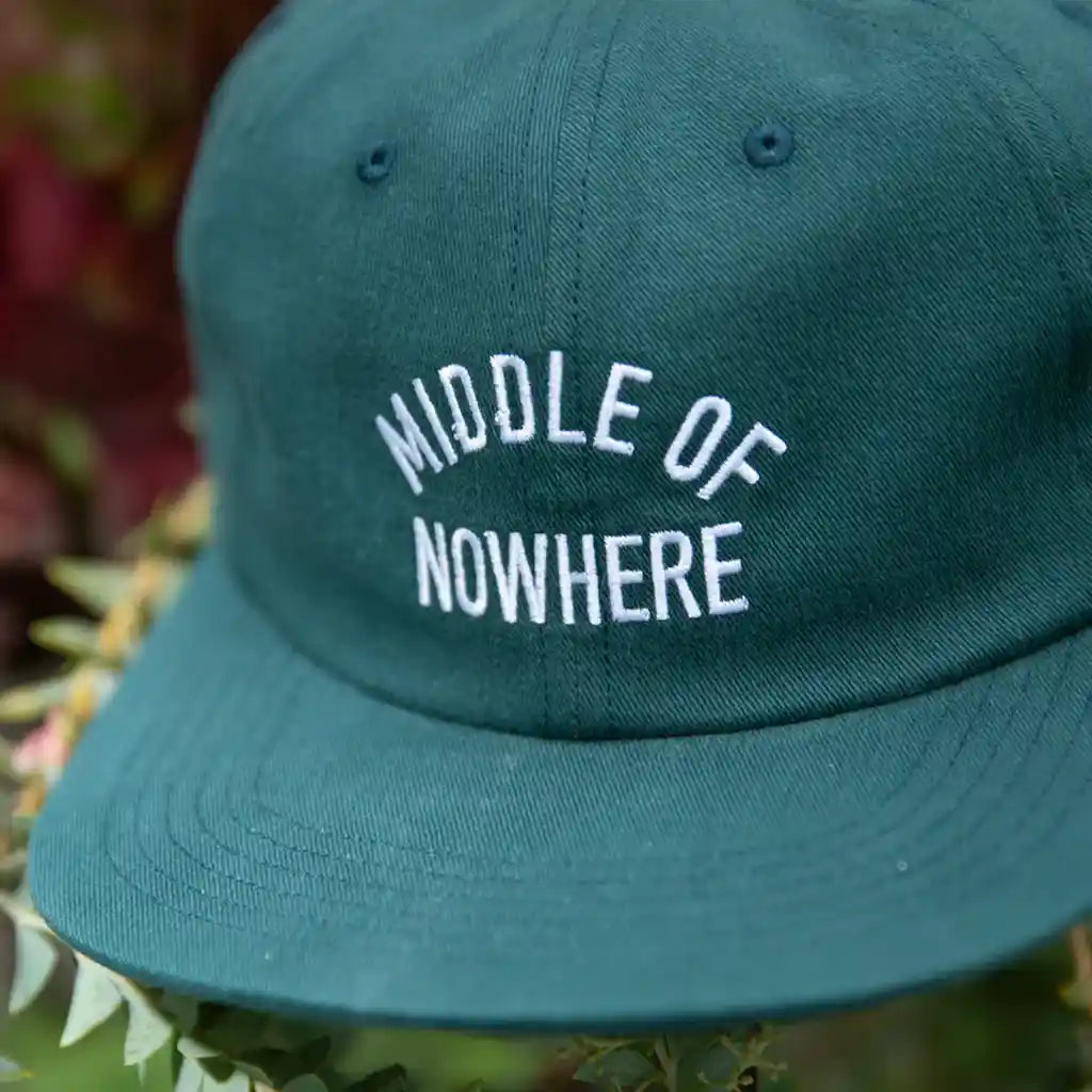 The Quiet Life Middle Of Nowhere Polo Hat, hunter green — available at Norwood