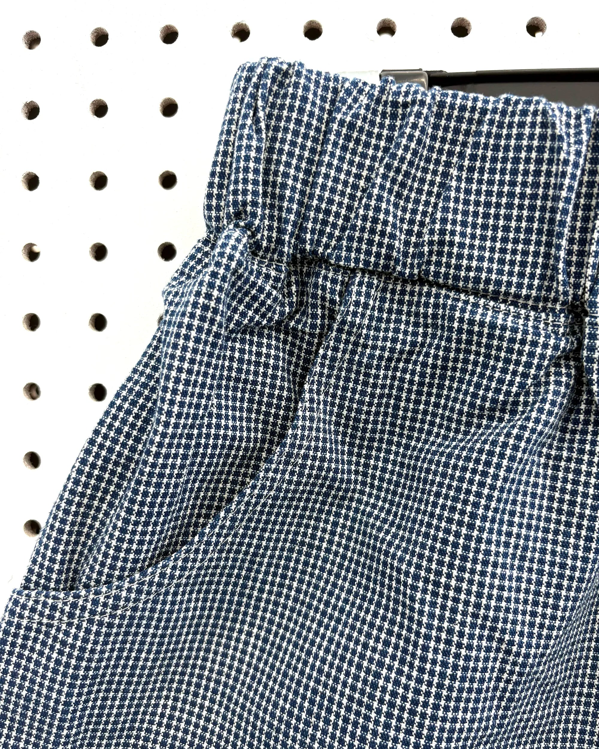 CUB Alia Shorts, navy pin check — available at Norwood